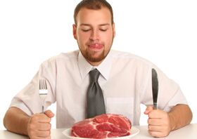 Rules followed by a protein meat diet