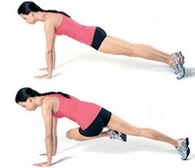 A series of exercises to lose weight on the abdomen