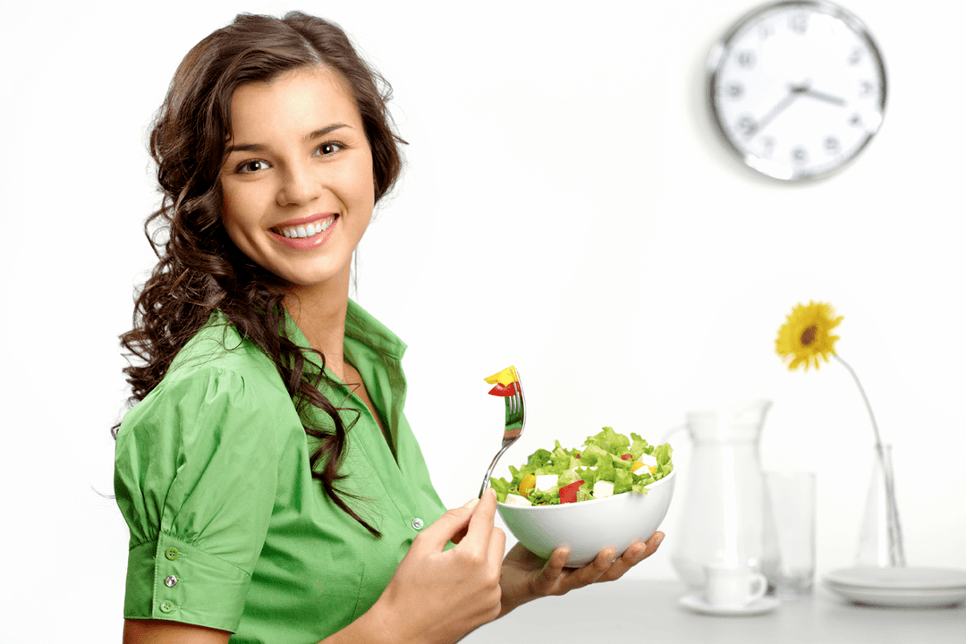 eat a vegetable salad in the blood group diet