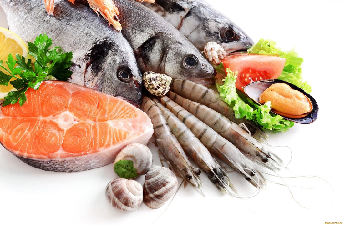 seafood to lose 10 kg per month