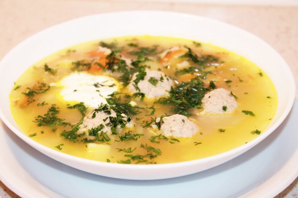 Meatball soup is ideal for the Alternative phase of the Dukan diet